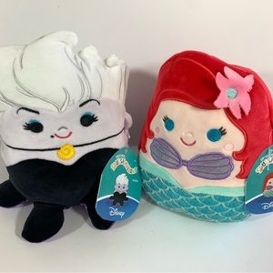Squishmallows Disney Little Mermaid Ariel & Ursula Set